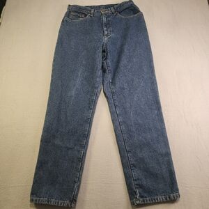 LL Bean Flannel Lined Jeans The Favorite Fit Size 12